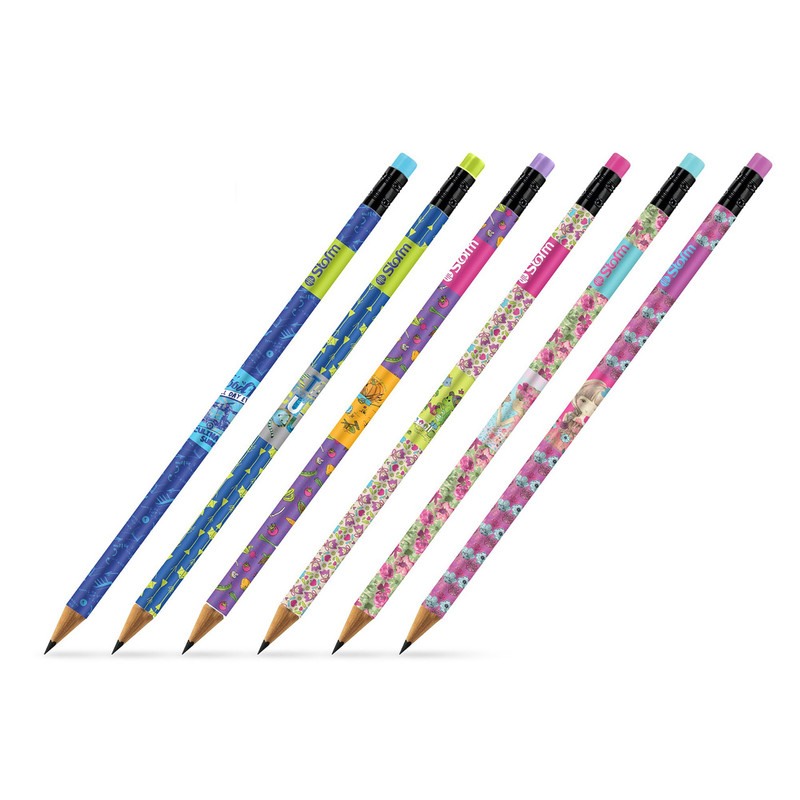 مداد مشکی استورم مدل New Style Generation کد HL-805 بسته 6 عددی