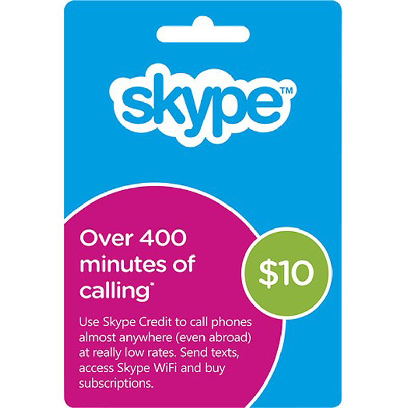 گیفت کارت 10 دلاری اسکایپ