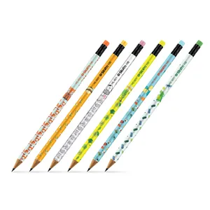 مداد مشکی استورم مدل  Animals کد HL-809 بسته 6 عددی