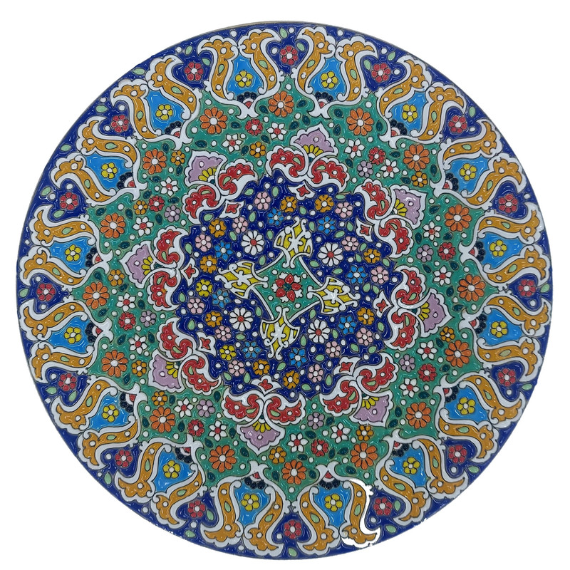 بشقاب میناکاری کد ZMN-25-218