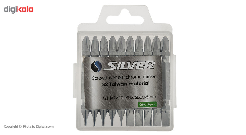 سری پیچ گوشتی دوطرفه سیلور مدل GTH47A10 بسته 10 عددی