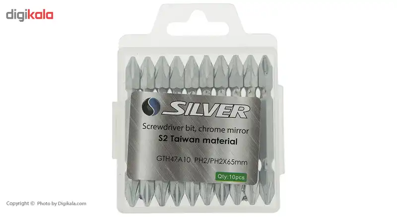 سری پیچ گوشتی دوطرفه سیلور مدل GTH47A10PH2 بسته 10 عددی