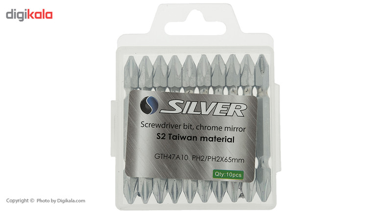 سری پیچ گوشتی دوطرفه سیلور مدل GTH47A10PH2 بسته 10 عددی