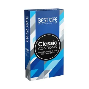 کاندوم بست لایف مدل Classic بسته 12 عددی 