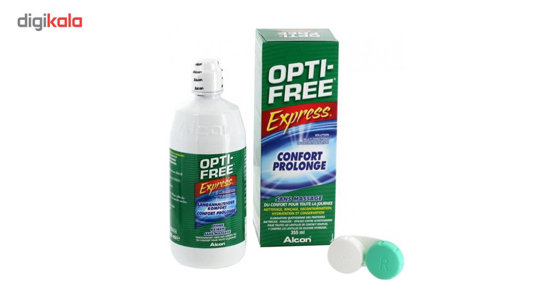 محلول شستشوی لنز اپتی فری حجم 355 میلی لیتر سایز L