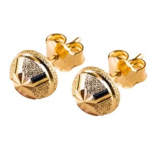 گوشواره طلا 18عیار گالری طلاچی مدل توپی