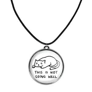 گردنبند خندالو مدل گربه نگران کد 2928629287