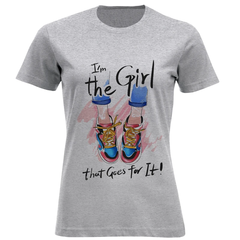 تی شرت آستین کوتاه زنانه مدل کتونی F1148