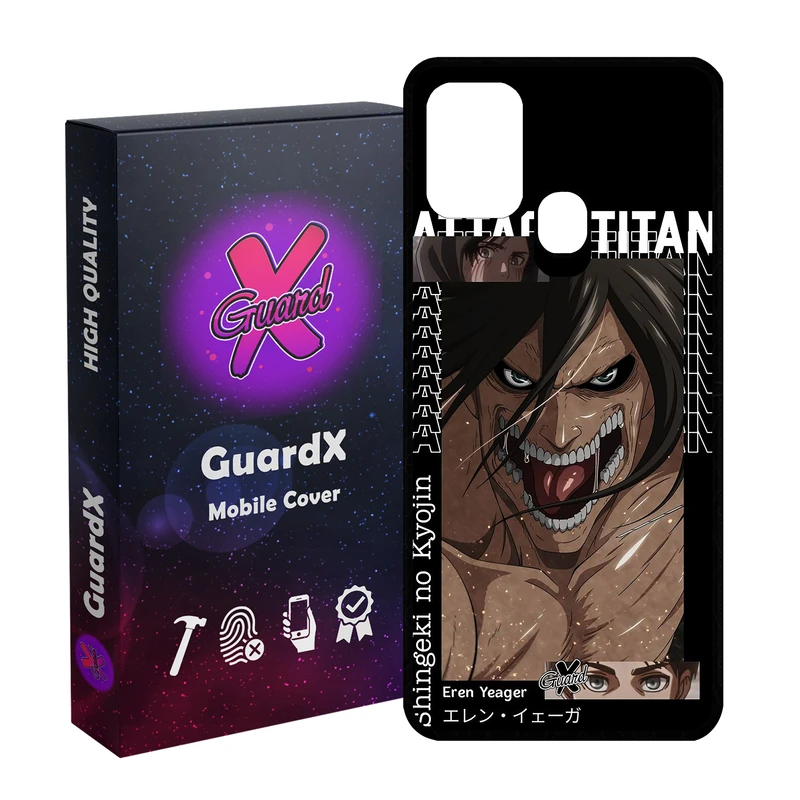 کاور گارد ایکس طرح Attack On Titan Anime انیمه مدل Glass10543 مناسب برای گوشی موبایل سامسونگ Galaxy M31 / M31 Prime / F41