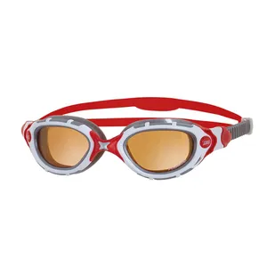عینک شنا زاگز مدل Predator Flex Polarized Ultra - White/Red سایز 8