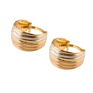 گوشواره طلا 18عیار گالری طلاباران مدل چسبی 001