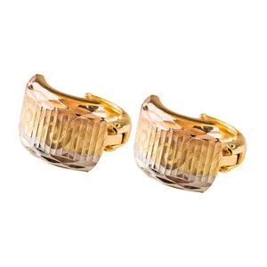 گوشواره طلا 18عیار گالری طلاباران مدل چسبی 002