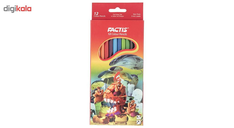 مداد رنگی 12 رنگ فکتیس کد 701-1