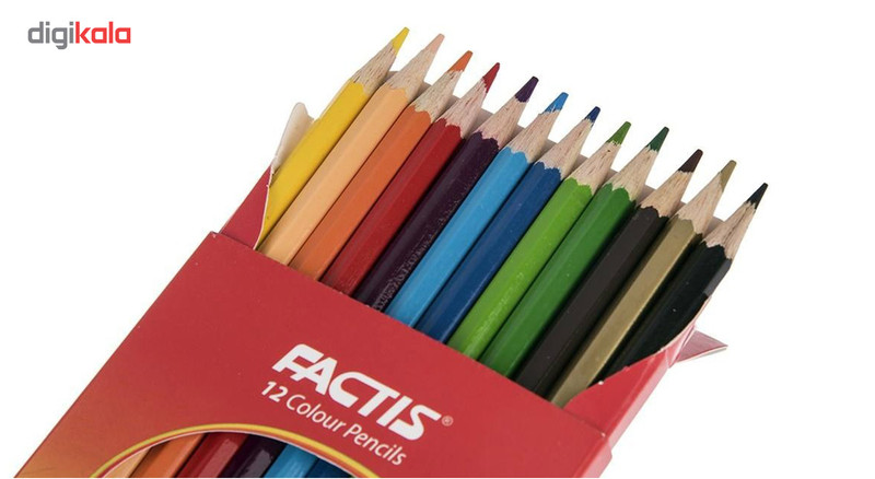 مداد رنگی 12 رنگ فکتیس کد 701-1
