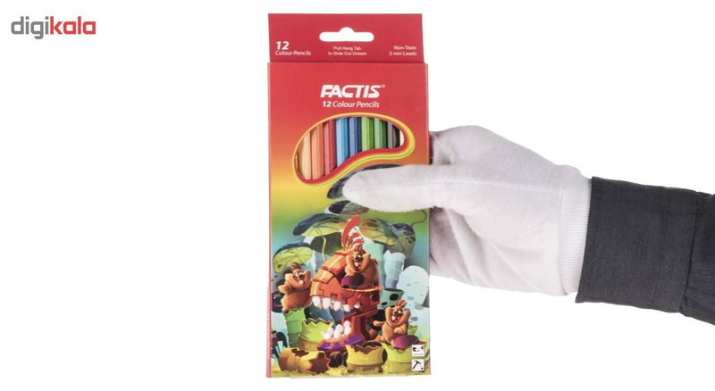 مداد رنگی 12 رنگ فکتیس کد 701-1