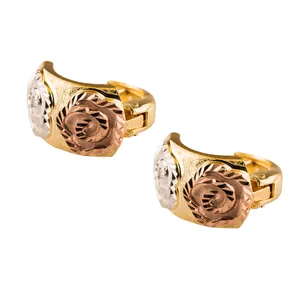 گوشواره طلا 18عیار گالری طلاباران مدل چسبی 003