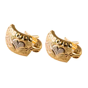گوشواره طلا 18عیار گالری طلاباران مدل چسبی 004