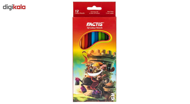 مداد رنگی 12 رنگ فکتیس کد 701-2