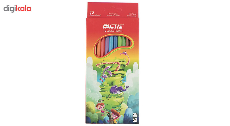 مداد رنگی 12 رنگ فکتیس کد 701-3