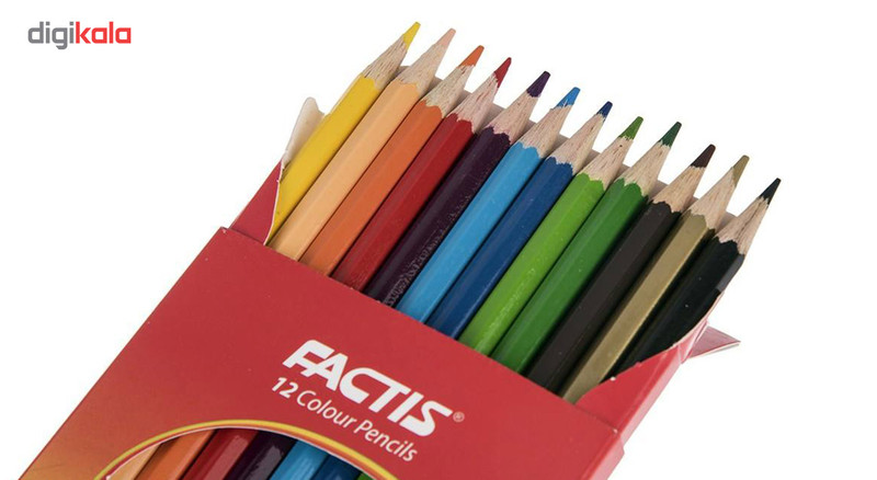 مداد رنگی 12 رنگ فکتیس کد 701-3