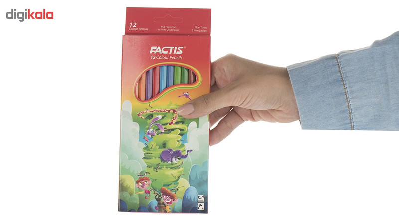 مداد رنگی 12 رنگ فکتیس کد 701-3