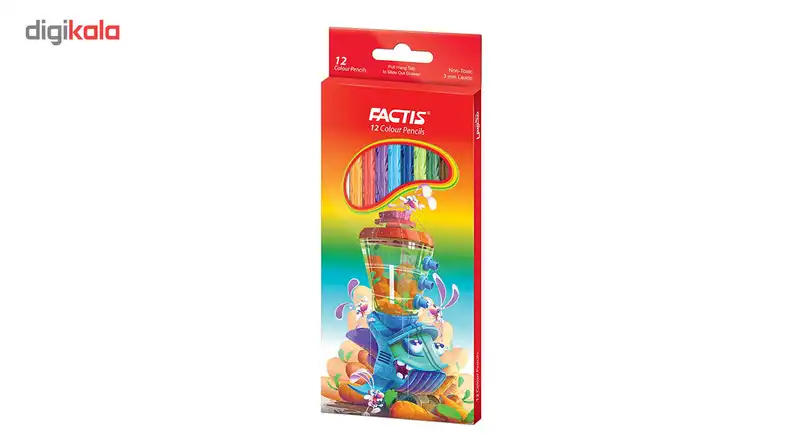 مداد رنگی 12 رنگ فکتیس کد 701-4