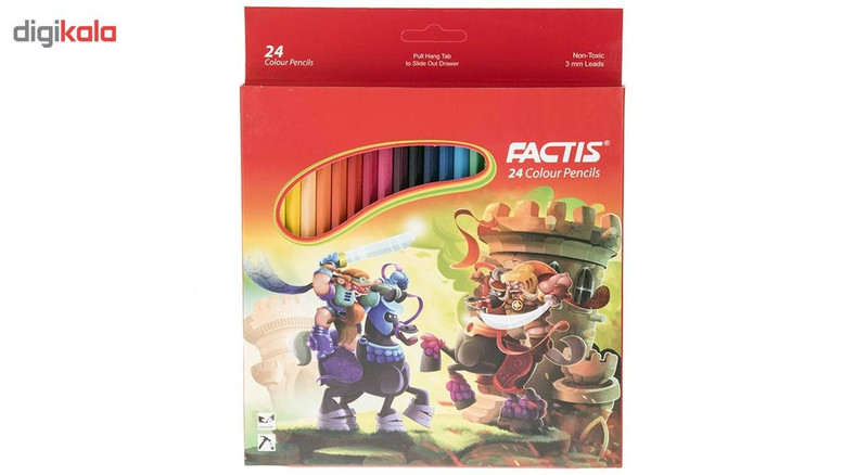 مداد رنگی 24 رنگ فکتیس کد 702-2