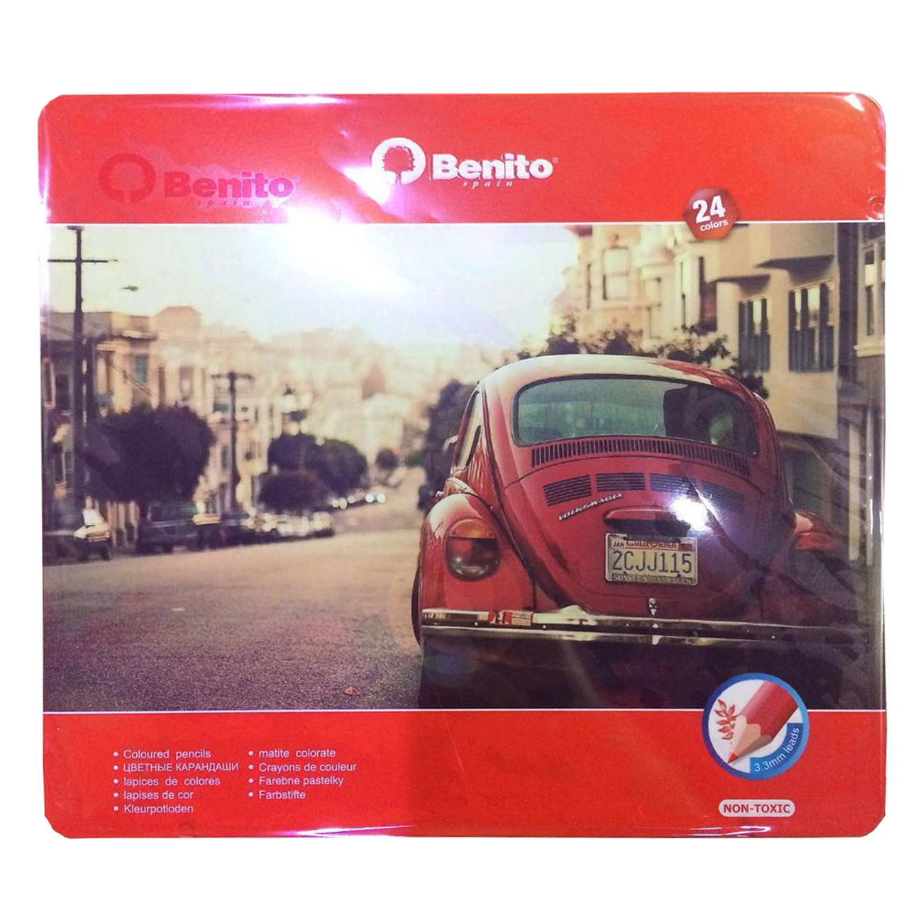 مداد رنگی 24 رنگ بنیتو کد B001