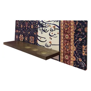 طبقه دیواری مدل فرش خط