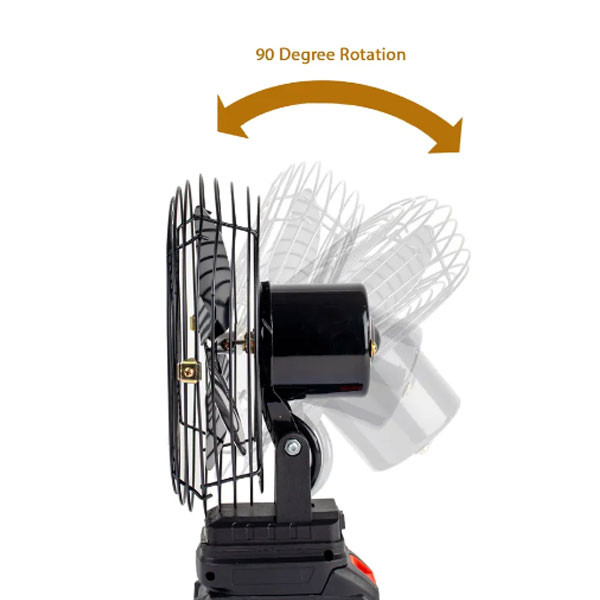 پنکه شارژی رومیزی مدل PRO_2026  ظرفیت 4000 میلی آمپر ساعت