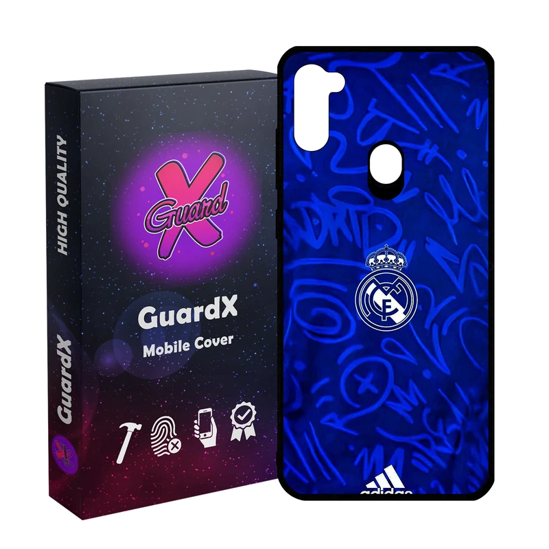 کاور گارد ایکس طرح رئال مادرید مدل Glass10813 مناسب برای گوشی موبایل سامسونگ Galaxy A11/M11