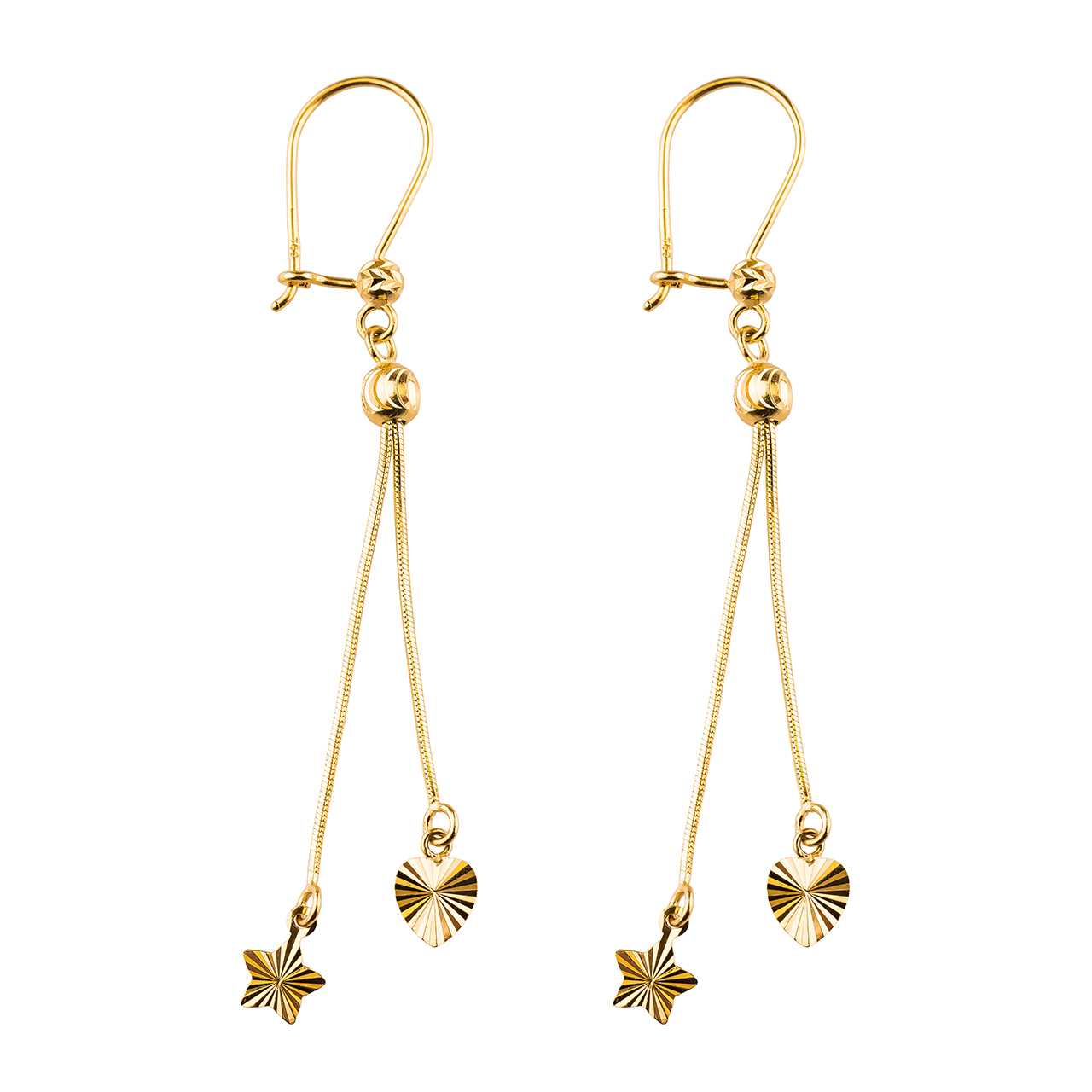 گوشواره طلا 18عیار گالری طلاباران مدل 0103