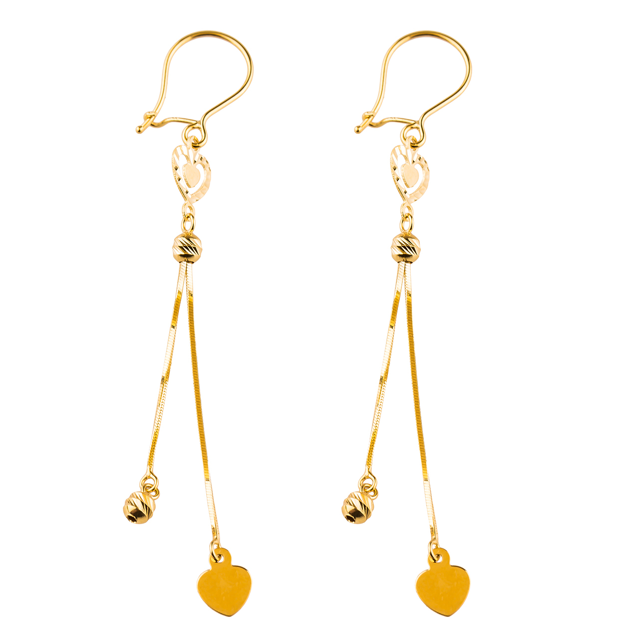 گوشواره طلا 18عیار گالری طلاباران مدل 0104