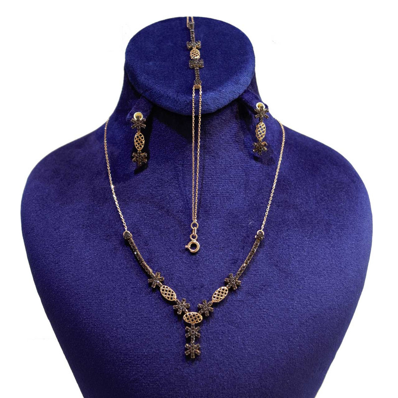 ست طلا 18عیار گالری طلای کانیار مدل M850