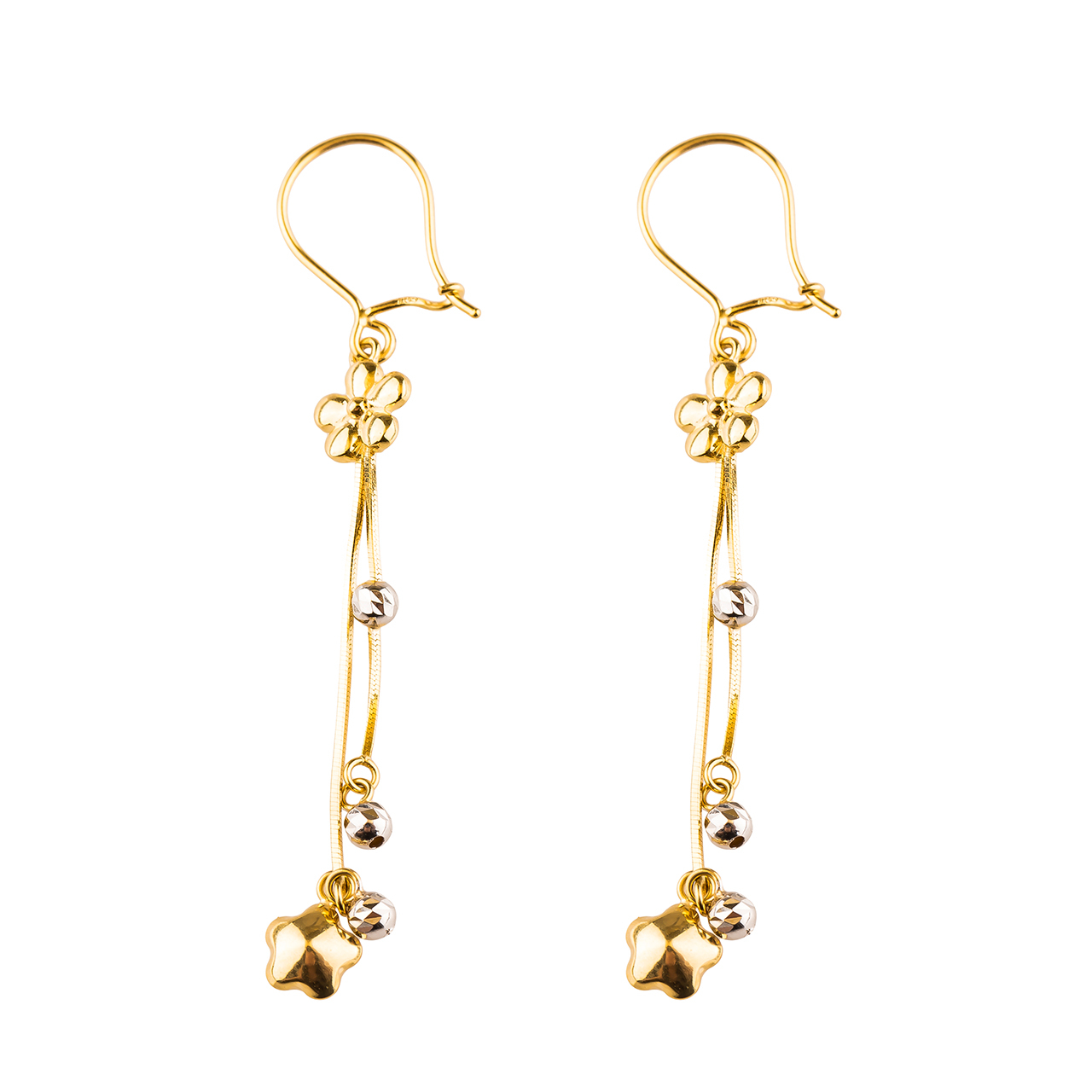 گوشواره طلا 18عیار گالری طلاباران مدل 00114
