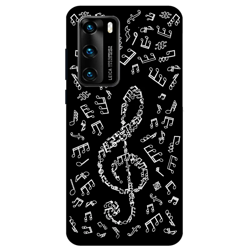 کاور مگافون طرح نوت موسیقی مدل 1370 مناسب برای گوشی موبایل هوآوی P40 