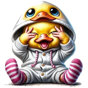  استیکر پارچه و لباس پاد آفرین طرح جوجه کد 943