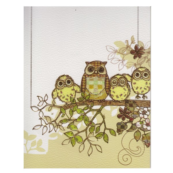 کارت پستال Karen Design طرح Family Owlشماره 107B
