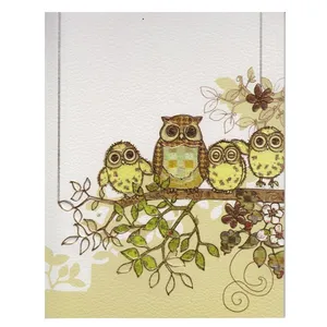 کارت پستال Karen Design طرح Family Owlشماره 107B