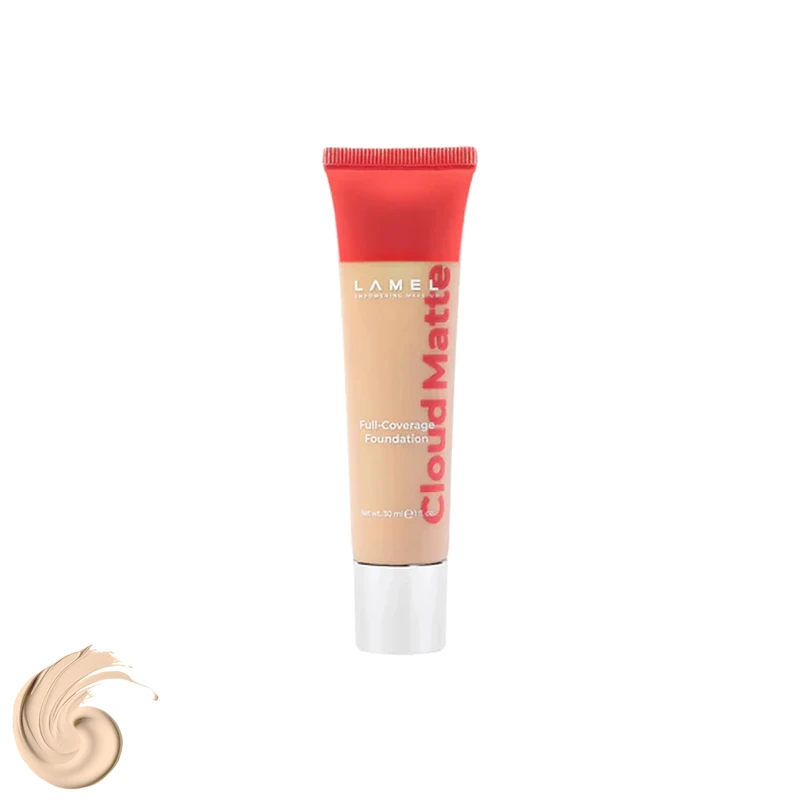 کرم پودر مایع لامل مدل Cloud شماره 03 مناسب برای انواع پوست حجم 30 میلی‌لیتر