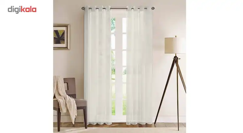 مجموعه دو تایی پرده حریر ارگانزا  مدل H01 ارتفاع 280