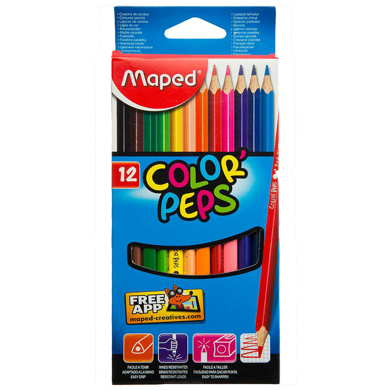 مداد رنگی 12 رنگ مپد مدل 1216