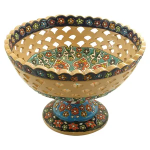 میوه خوری سفالی میناکاری کد 1007