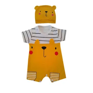 ست سرهمی و کلاه نوزادی طرح سگ مدل Z001