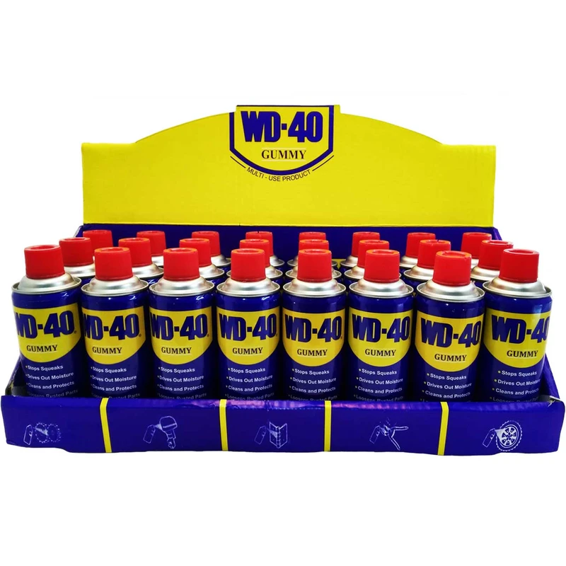اسپری روان کننده WD-40 مدل GUMMY حجم 400 میلی لیتر بسته 24 عددی