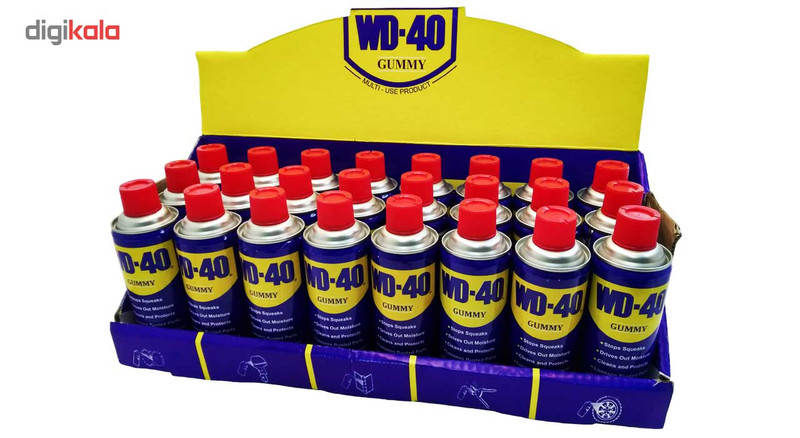 اسپری روان کننده WD-40 مدل GUMMY حجم 400 میلی لیتر بسته 24 عددی