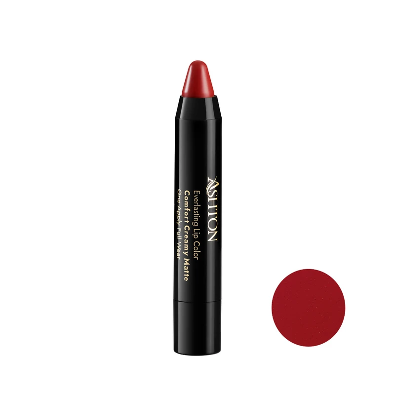 رژ لب مدادی اشتون مدل مات مخملی شماره CM12