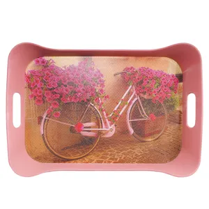 سینی دسته دار میسا پلاستیک طرح دوچرخه 311-2 سایز 27×43 سانتی متر