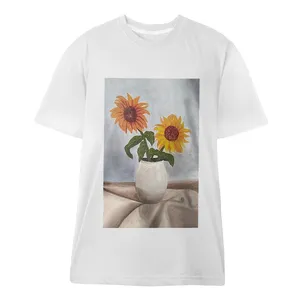 تیشرت آستین کوتاه مردانه مدل گل آفتابگردان