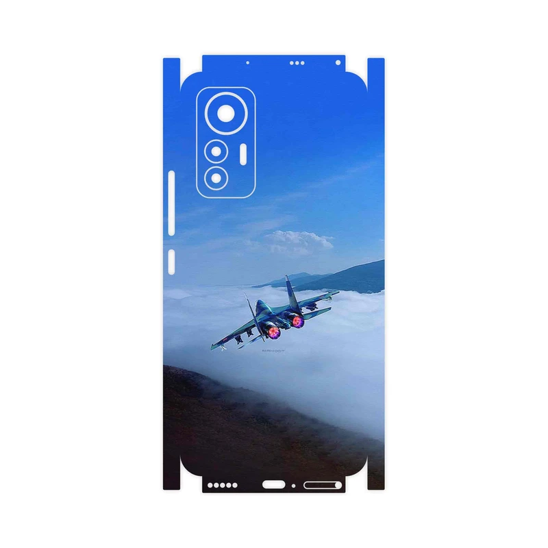 برچسب پوششی ماهوت مدل Fighter plane Su27-FullSkin مناسب برای گوشی موبایل شیائومی 12 Lite